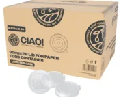 CIAO! 90mm PP Lid for 8 oz Paper Container (1000/case)