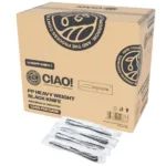 CIAO! Heavy Weight Black Polypropylene Knife Individually Wrapped (Case of 1,000)