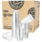 CIAO! 16 oz PET Plastic Cold Drink Cup, Great for Smoothies, Iced Coffee and Cold Drinks, 92mm (Case of 1,000)