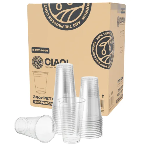 CIAO! 24OZ PET Plastic Cold Cup (Case of 600)