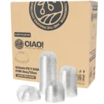 CIAO! PET Dome Lid with Straw Hole, Designed and Fit for 9 oz/12 oz Brand PET Cold Drink Cups Only, 92mm (Case of 1,000)