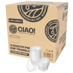 CIAO! 3.25 oz PP Clear Portion Cup, Lids Sold Separately (Case of 2,500)