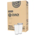 CIAO! 32 oz PP Plastic Cold Drink Cup, Great for Smoothies, Iced Coffee, Boba and Cold Drinks, 105mm (Case of 500)