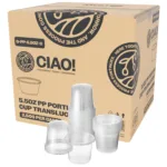 CIAO! 5.5 oz PP Clear Portion Cup, Lids Sold Separately (Case of 2,500)