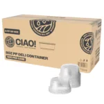 CIAO! 8oz Polypropylene Bulk Clear Deli Container (Case of 500)
