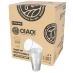 CIAO! 10 oz Polypropylene Ribbed Disposable Cup (Case of 1,000)