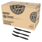 CIAO! Heavy Weight Polystyrene Disposable Knife Black (Case of 1,000)