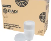 CIAO! 16OZ Injection Molded Soup-Deli Container with Lid (240/240 combo pack)