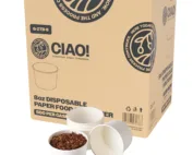 CIAO! 8OZ Disposable White Paper Food Container (1000/case)