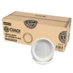 CIAO! 10.25" White Heavy Weight Plastic Plate  (Case of 400)