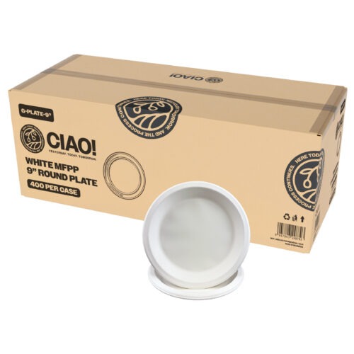 CIAO! MFPP 9" Round BPA Free Round White Plate
