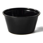 CIAO! 3.25OZ PP Black Portion Cup, Lids Sold Separately (Case of 2,500)