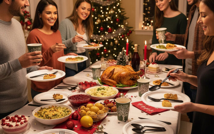 Disposable Packaging for Holiday Parties: Easy Cleanup, Beautiful Presentation