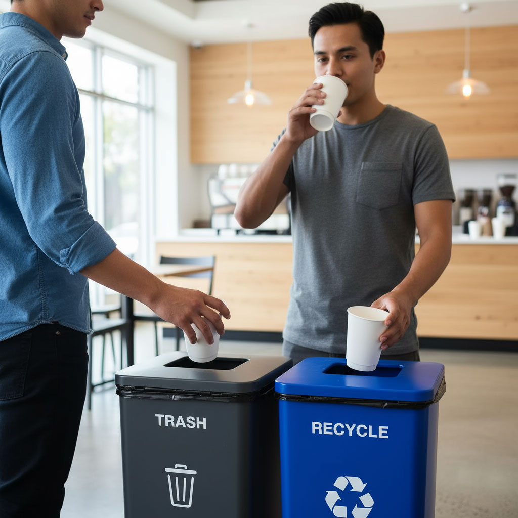 Switch from foam to CIAO! sustainable paper cups