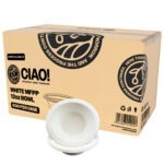 CIAO! 12 oz White Heavy Weight Plastic Bowl Mineral Filled Polypropylene MFPP (Case of 800)