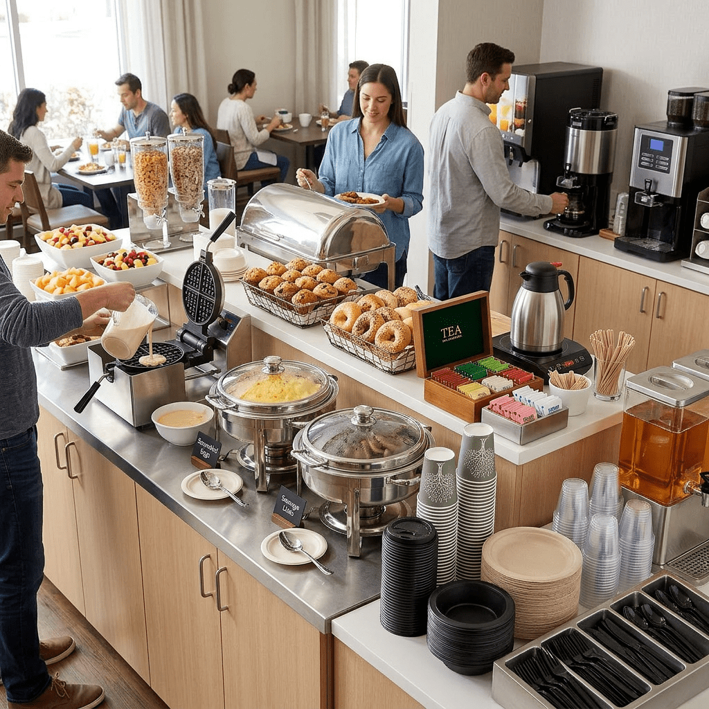 CIAO_breakfast_sCIAO! Packaging Hotel Breakfast Disposable Plates, Bowls, Cutlery, Coffee Cups, Juice Cups, Water Cupspread5 CIAO! Packaging Hotel Breakfast Disposable Plates, Bowls, Cutlery, Coffee Cups, Juice Cups, Water Cups