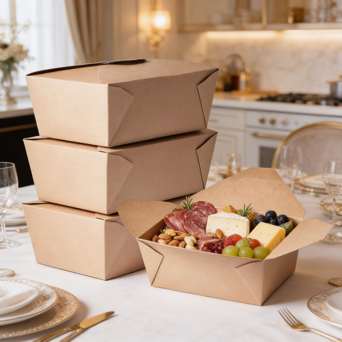 CIAO_kraft_paper_charcuterie_boxes CIAO kraft brown charcuterie box - charcuterie to go