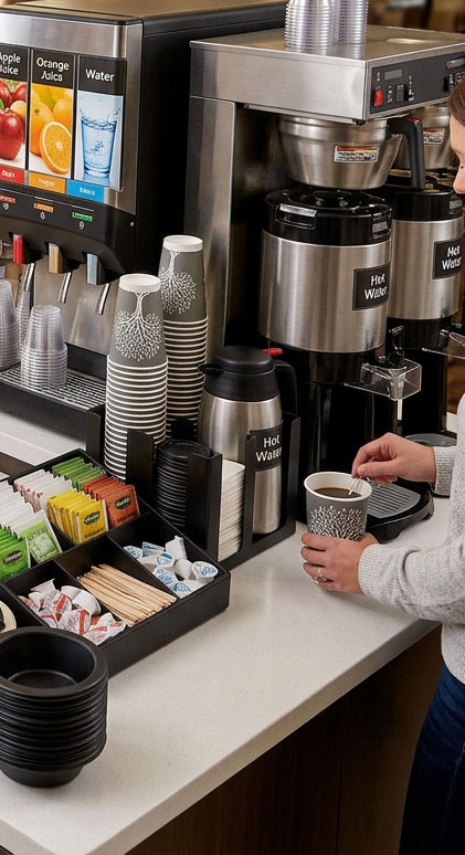 Hotel Coffee, Tea, Water And Juice Cups - Hot and Cold Cups